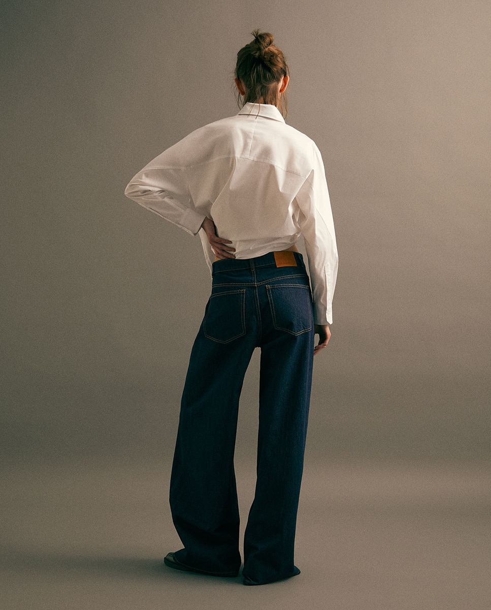 Jeans Straight Largas Índigo-5