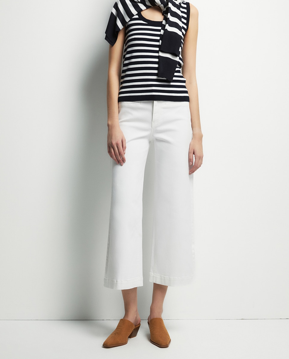 Jeans Culotte Branco-2