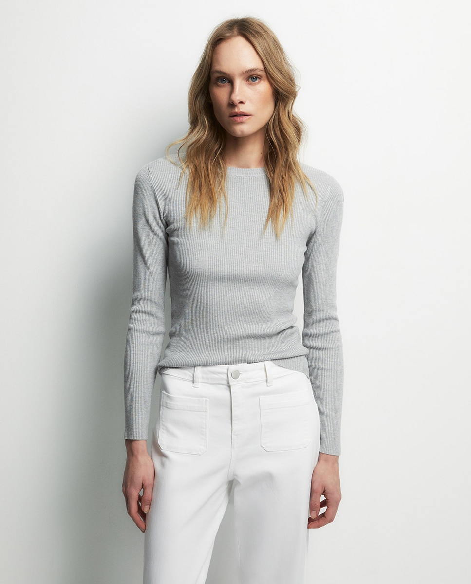 Jeans Straight pelo Tornozelo Branco-3