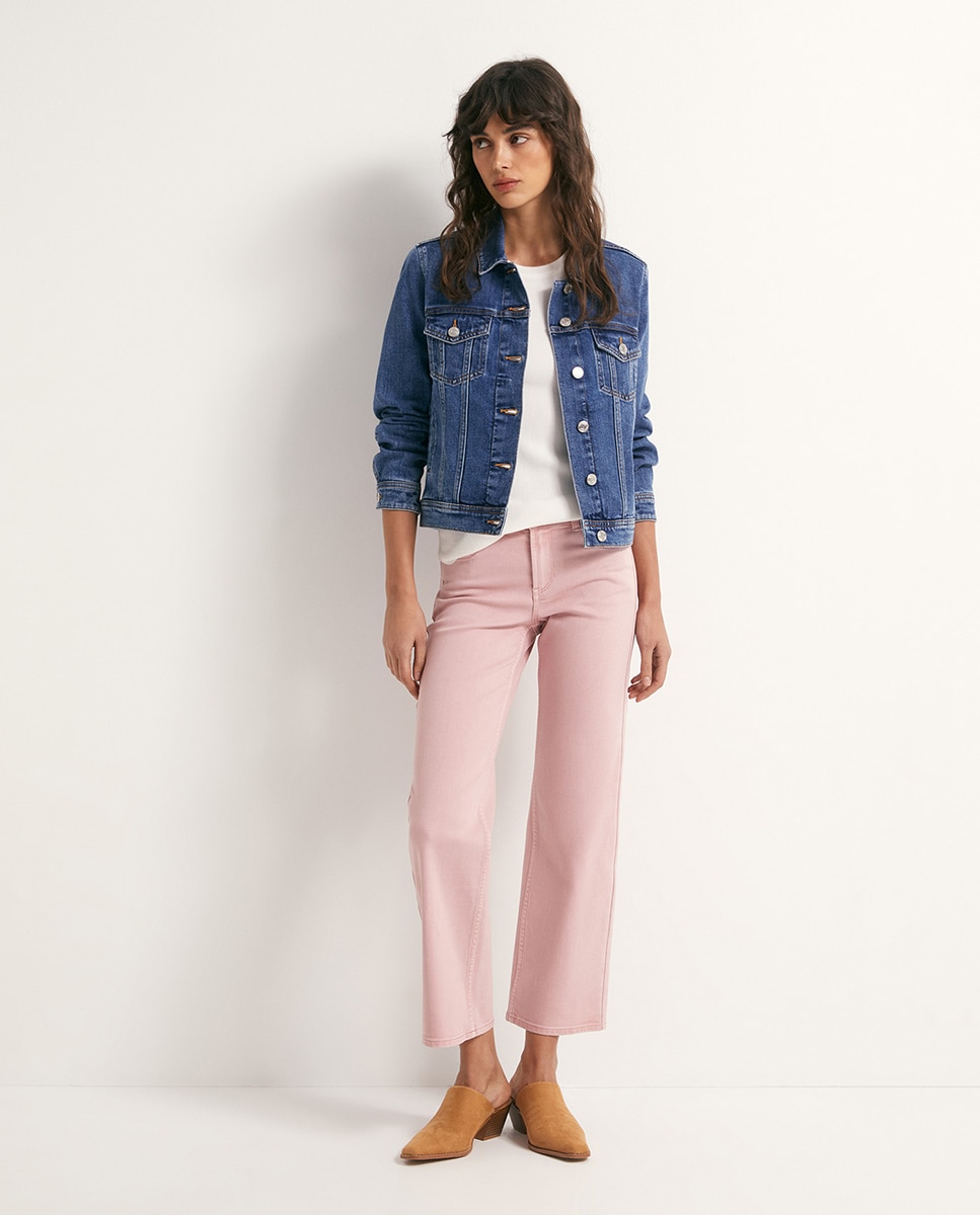 Sfera - Jeans recto tobillero.