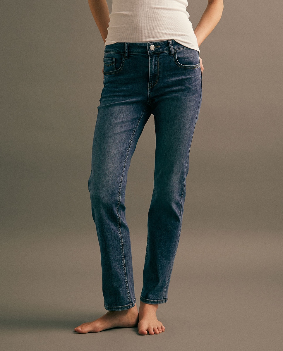 Jeans Straight Justas Azul Suave-2