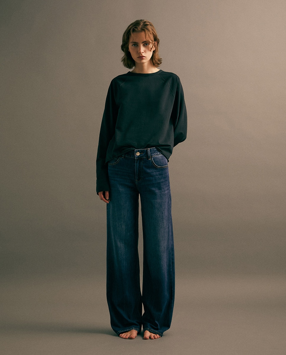 Imagem 0 de Jeans Straight Largas
