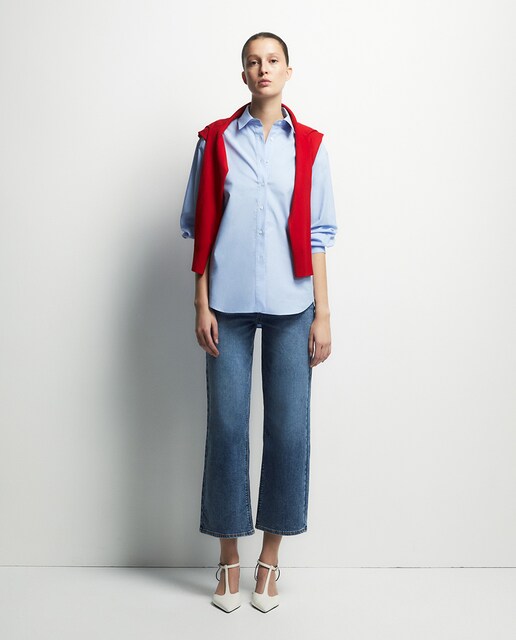 Imagen 0 de Jeans ancho tobillero