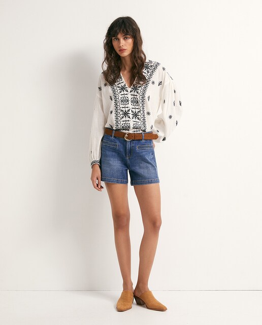 Imagem 0 de Jeans tipo Bermudas Descontraídas