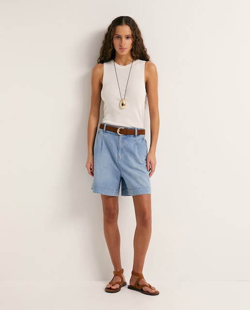 Imagen 0 de Jeans ancho bermuda