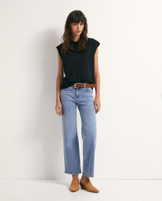 Imagen 0 de Jeans recto tobillero