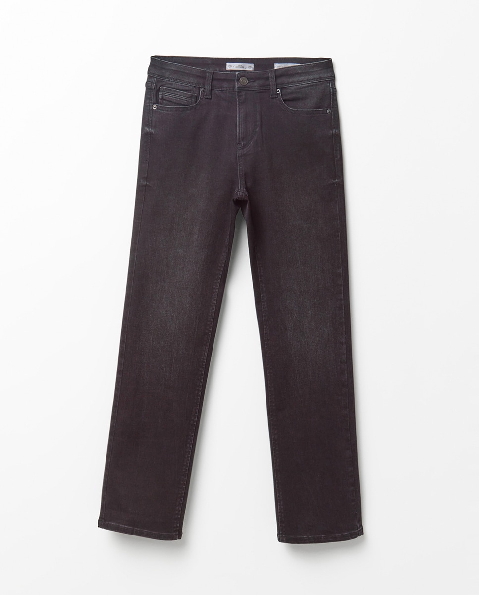 Jeans Straight Pencil Preto Intenso-7
