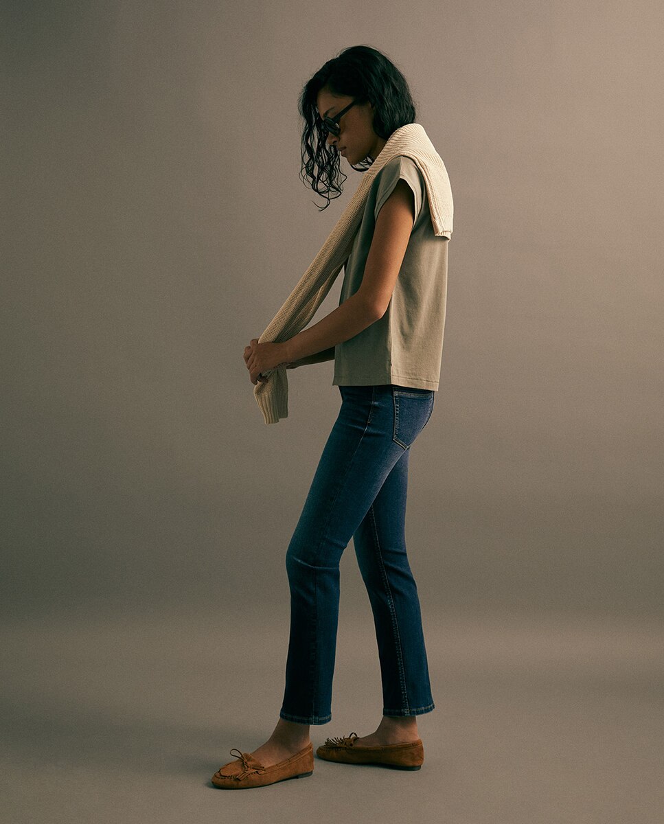 Jeans Straight Pencil Azul Suave-3
