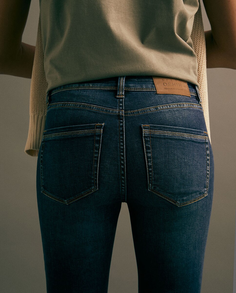 Jeans Straight Pencil Azul Suave-6