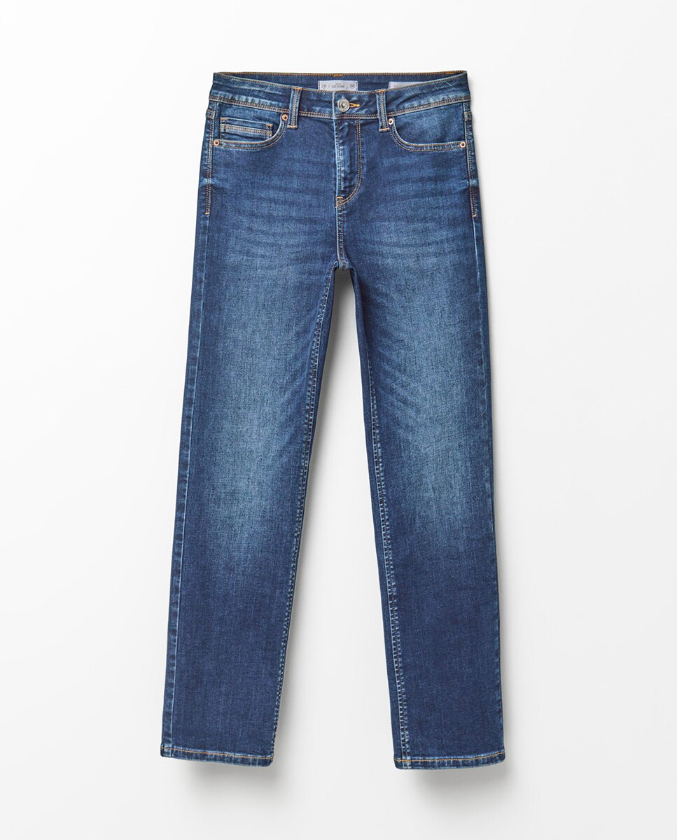 Jeans Straight Pencil Azul Suave-7