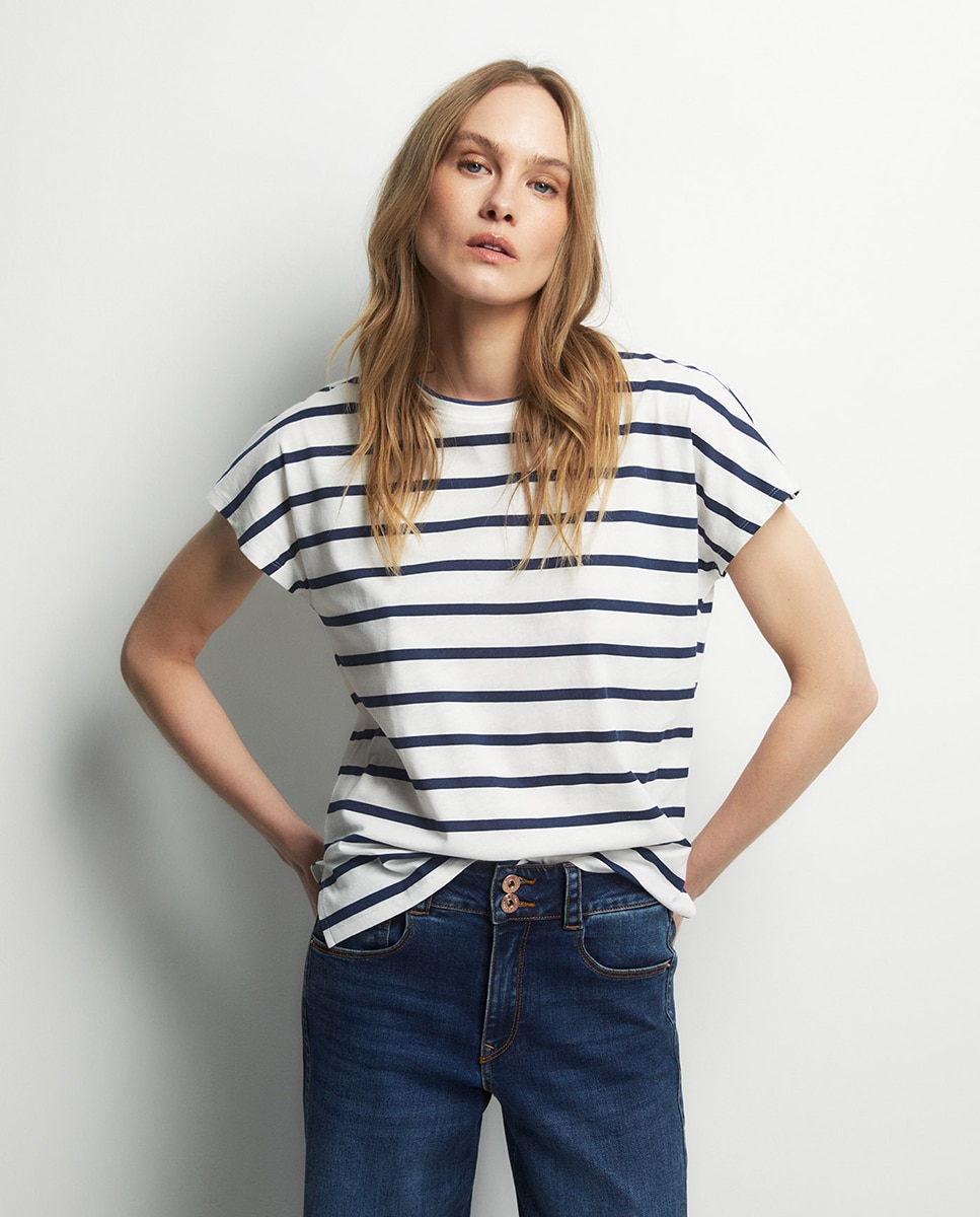Jeans Straight Largas Azul-escuro-3