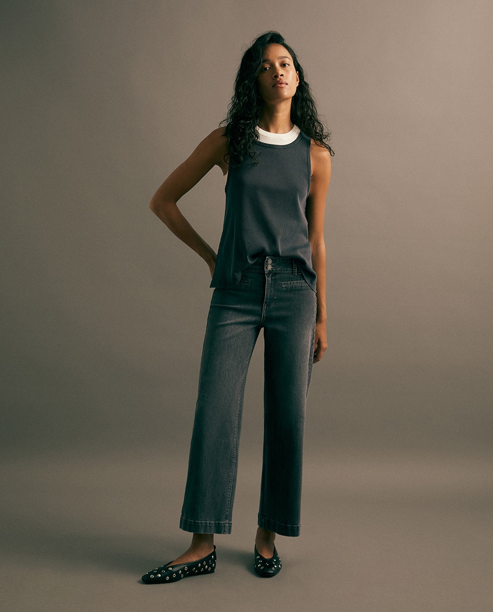 Imagem 0 de Jeans Straight Largas