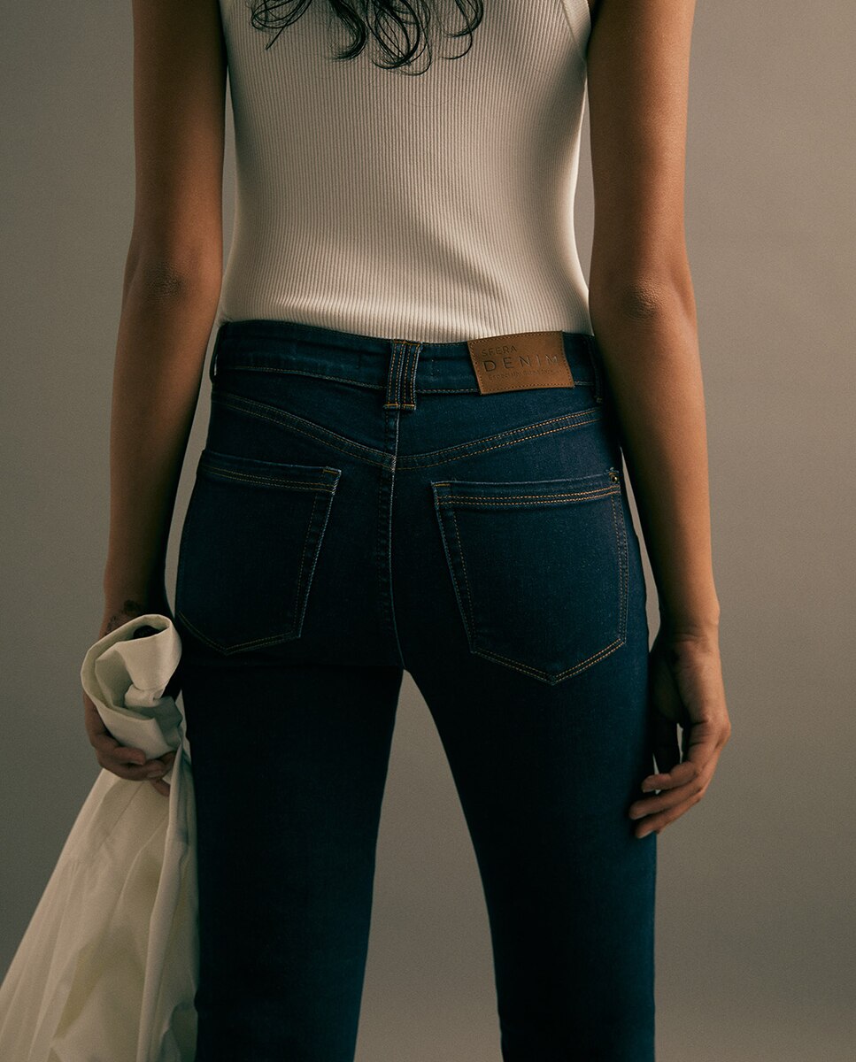 Jeans Bootcut com Cintura Subida Índigo-6