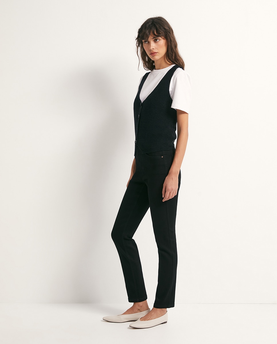 Jeans Skinny Preto-3