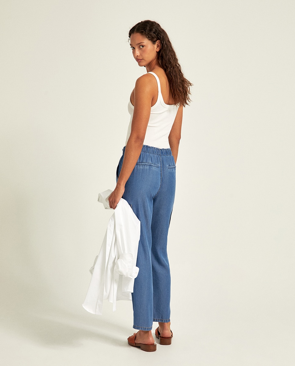 Jeans Cargo Relaxed Azul-índigo-4