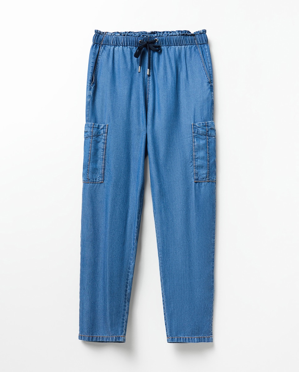 Jeans Cargo Relaxed Azul-índigo-5