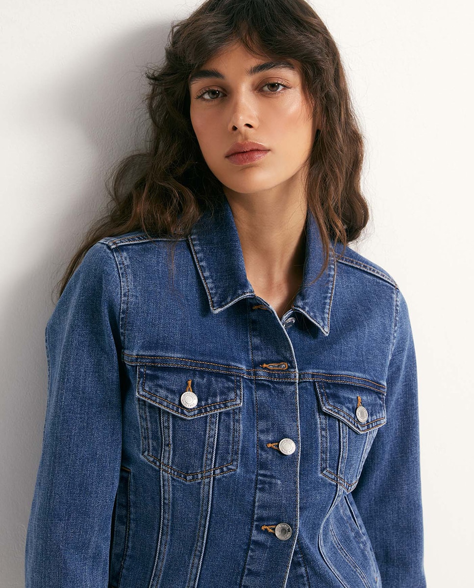 Casaco de Ganga Azul-4