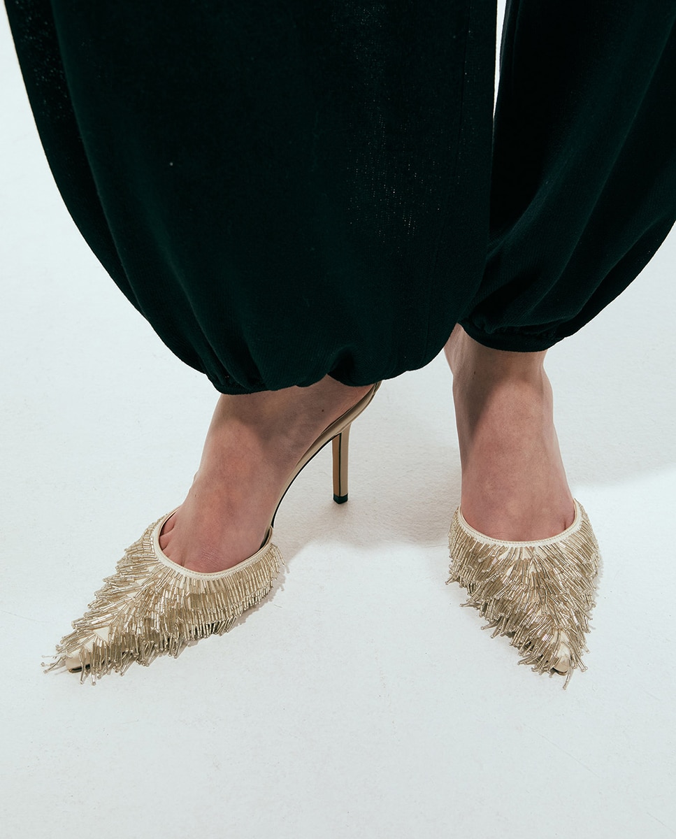 Stilettos Woman com Contas Vison Claro-2