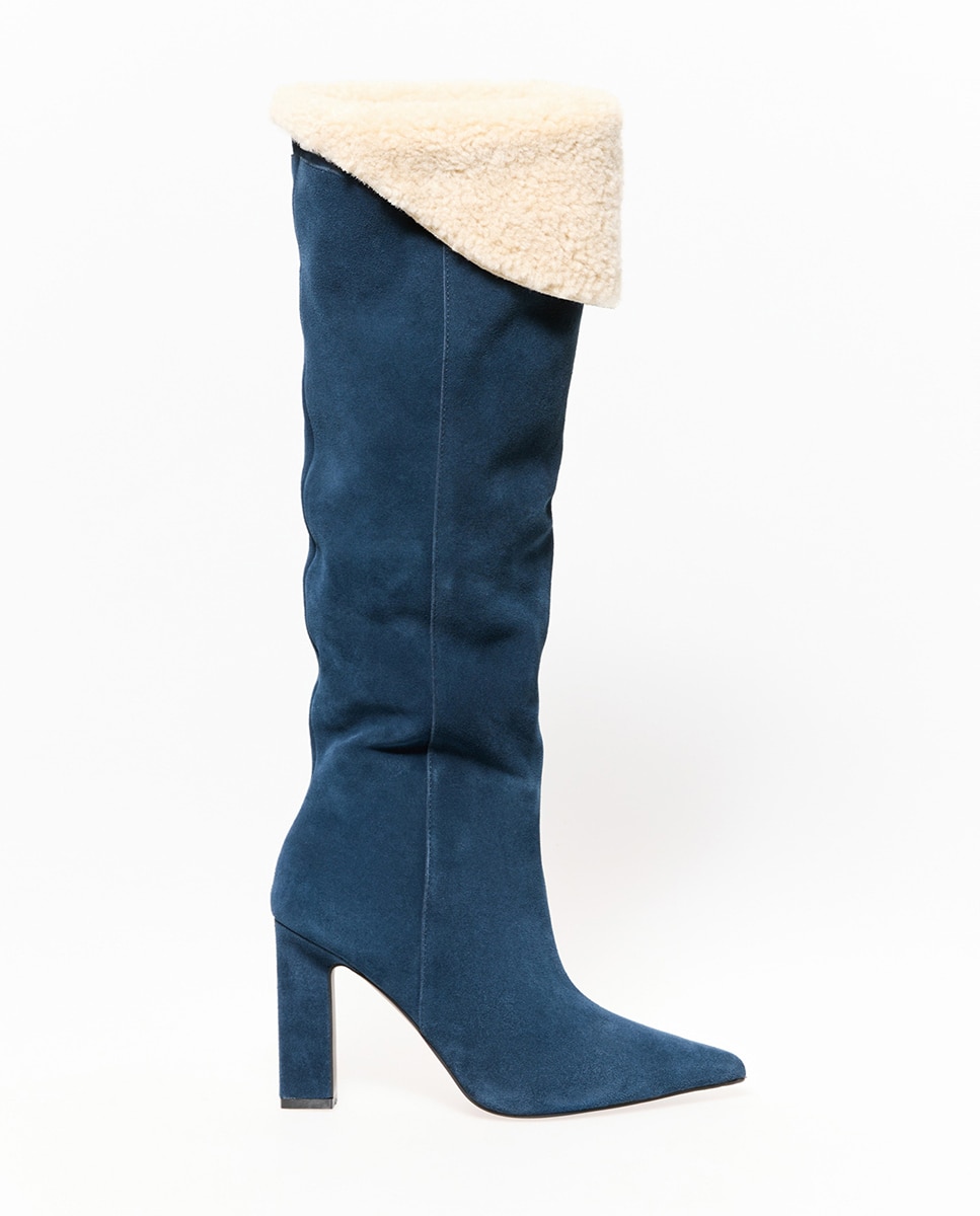 Botas de Pelo de Borrego Edição Limitada 430 Azul Escuro-2