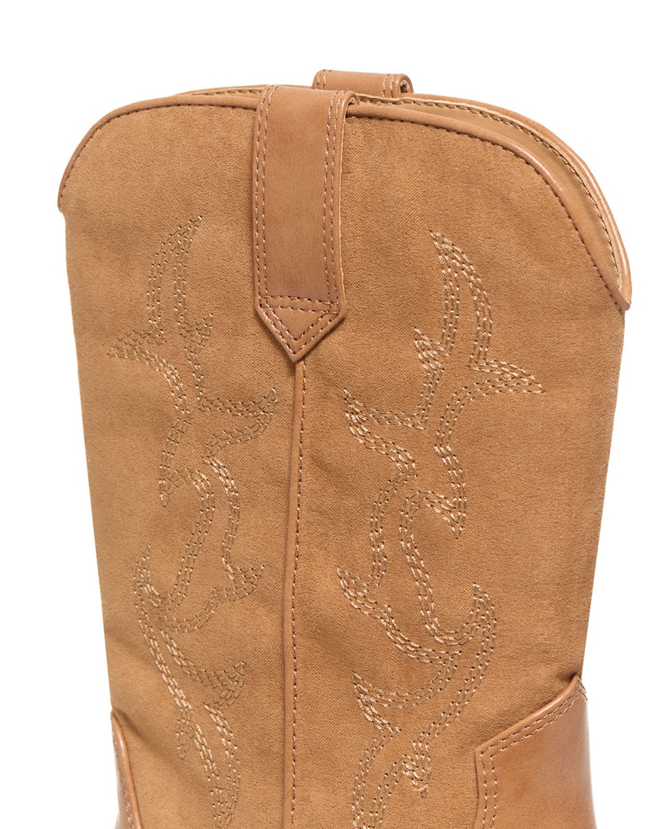 Botas de Cowboy Combinadas Camel-4