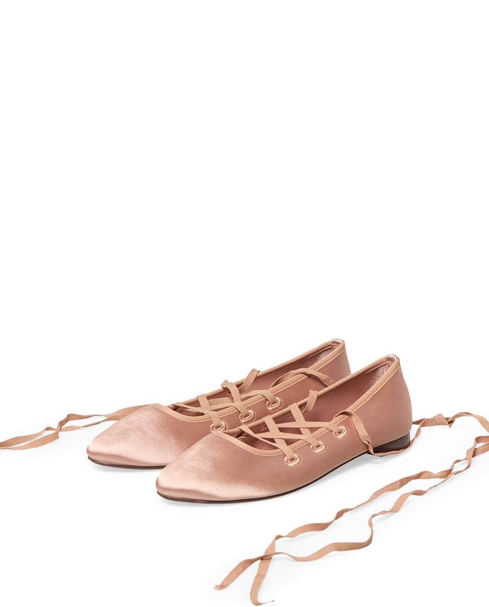 Sabrinas de Ballet Atadas Rosa-3