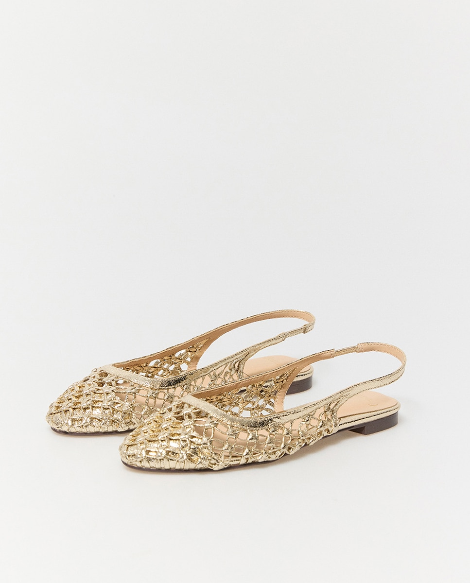 Sabrinas tipo mules Ouro-3