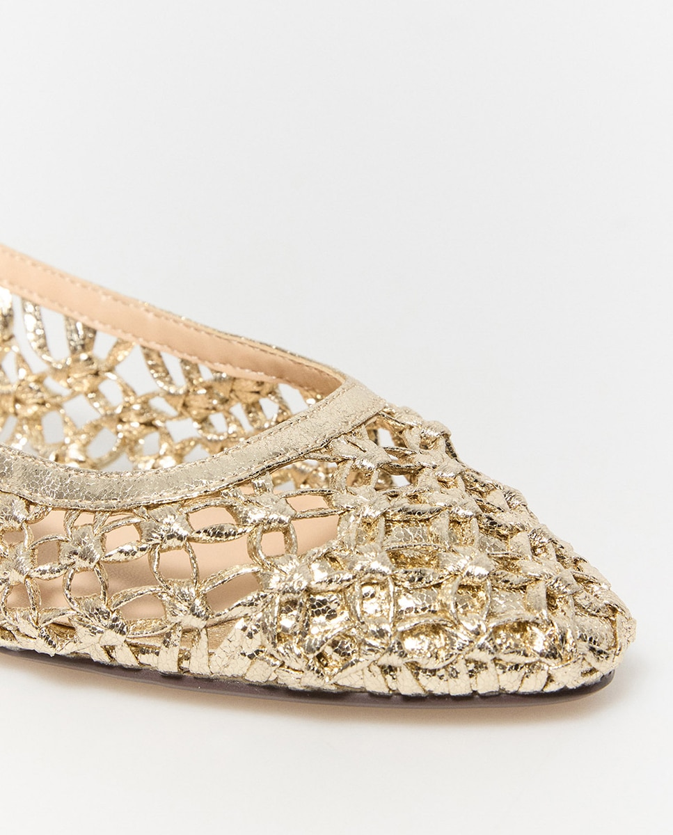Sabrinas tipo mules Ouro-4