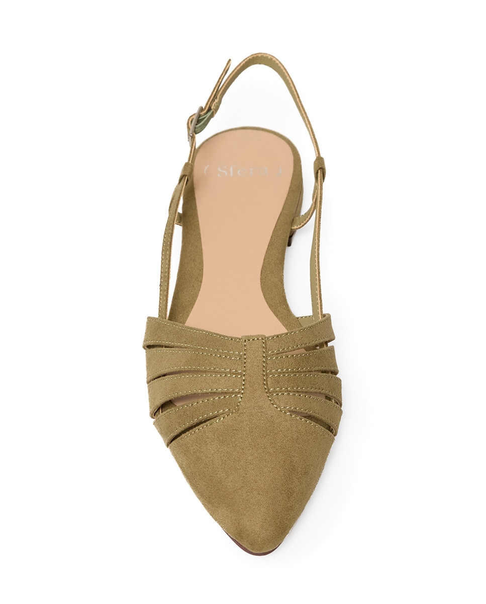 Sabrinas tipo mules Verde Azeitona-2