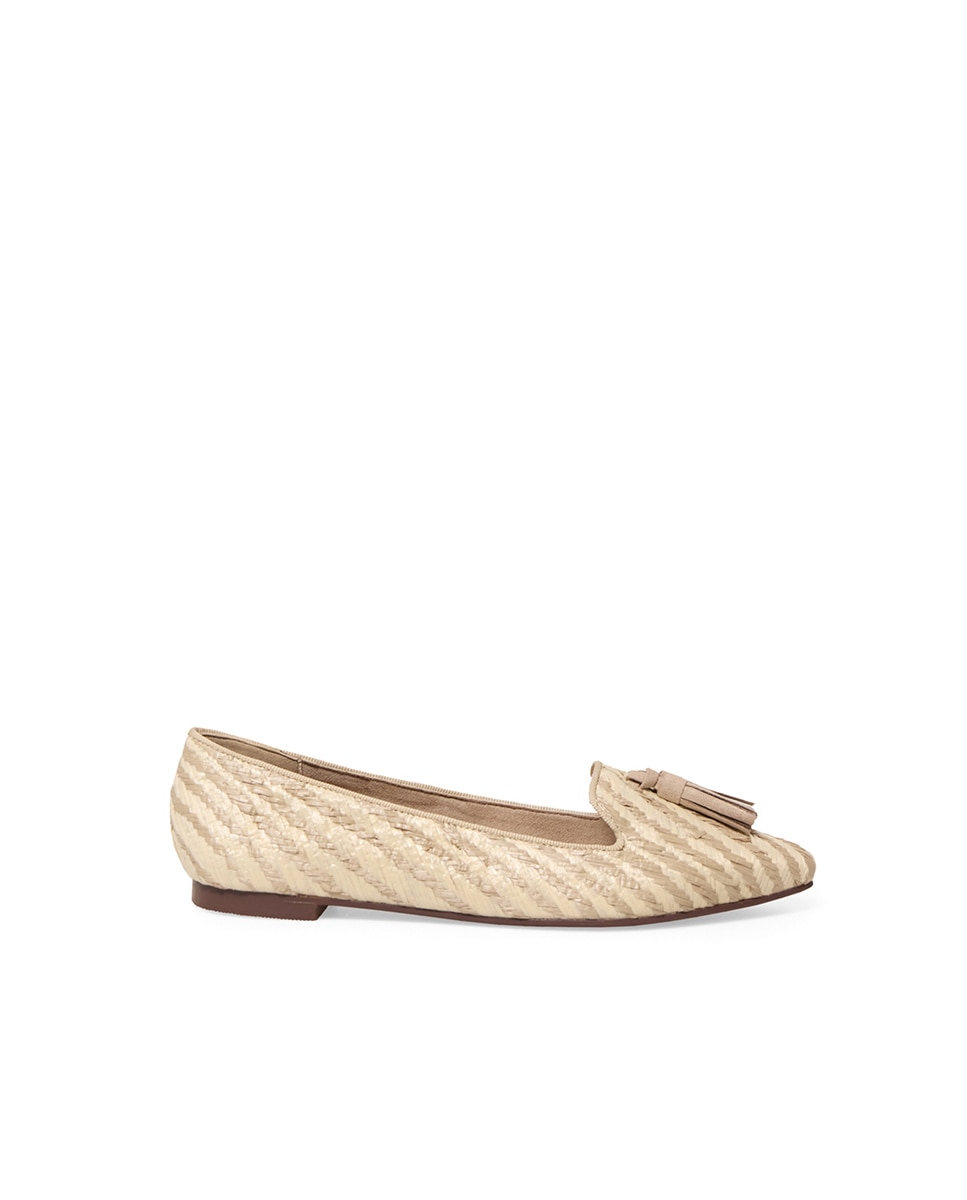 Slippers Tassel Zebra Vison-2
