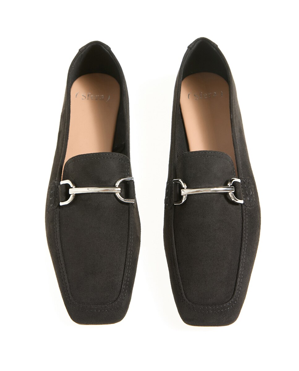 Mocassins Soft com Ferragem Preto-3