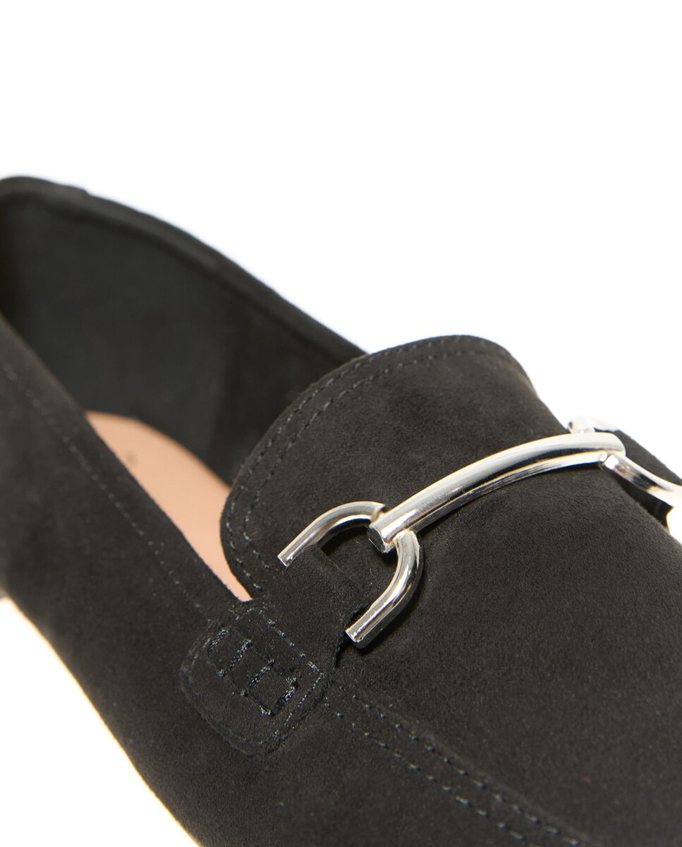 Mocassins Soft com Ferragem Preto-4