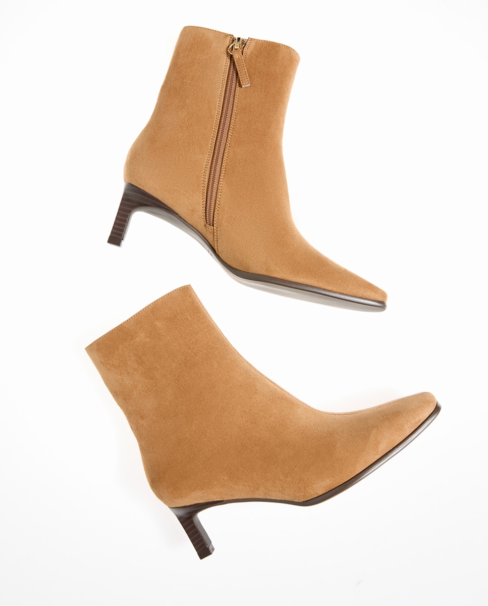Botins com tacão 730 Camel-4