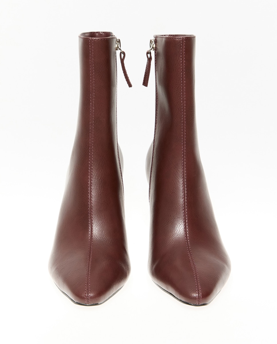 Botins com tacão Bordeaux-2