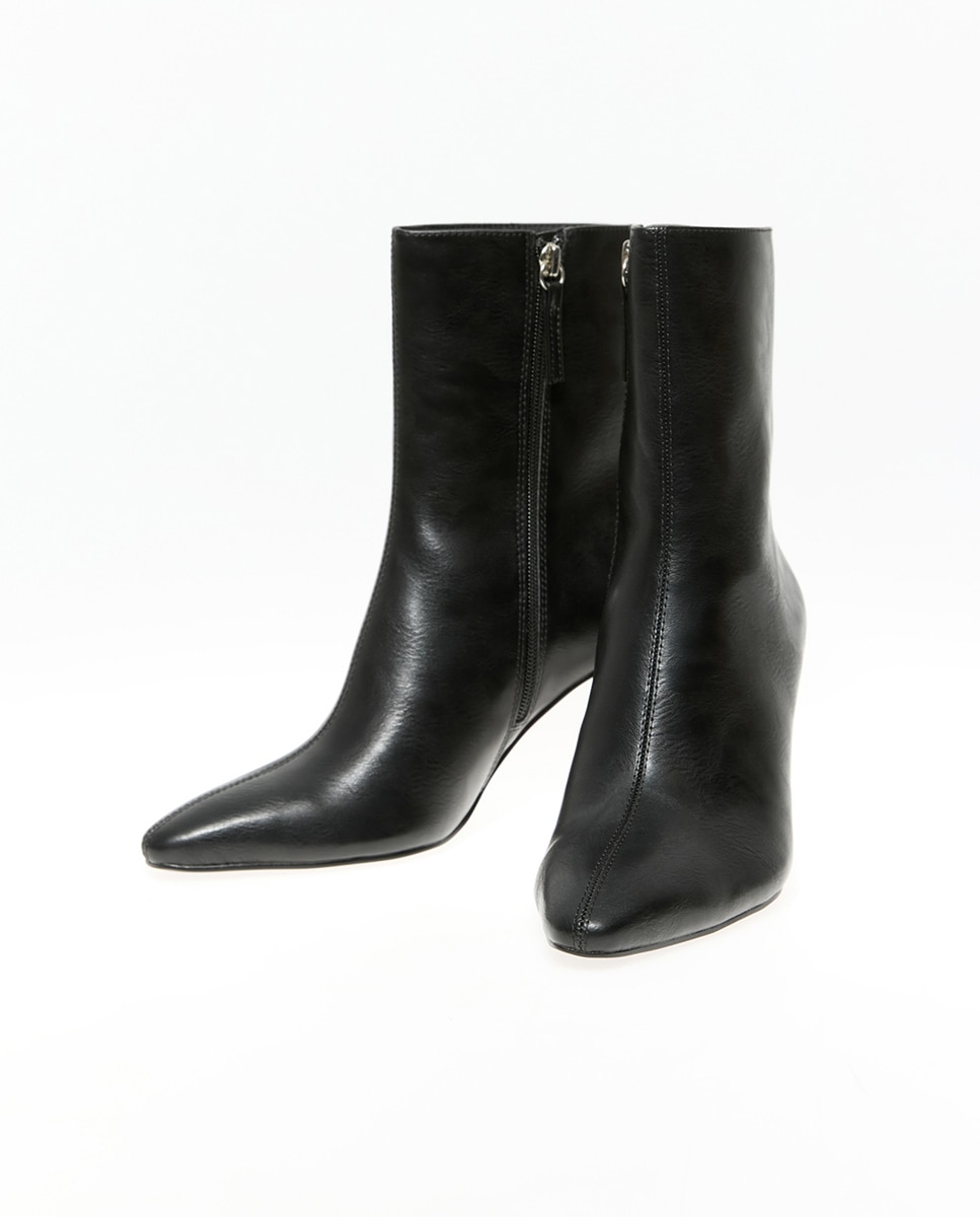 Botins de Salto Sofisticado Preto-3