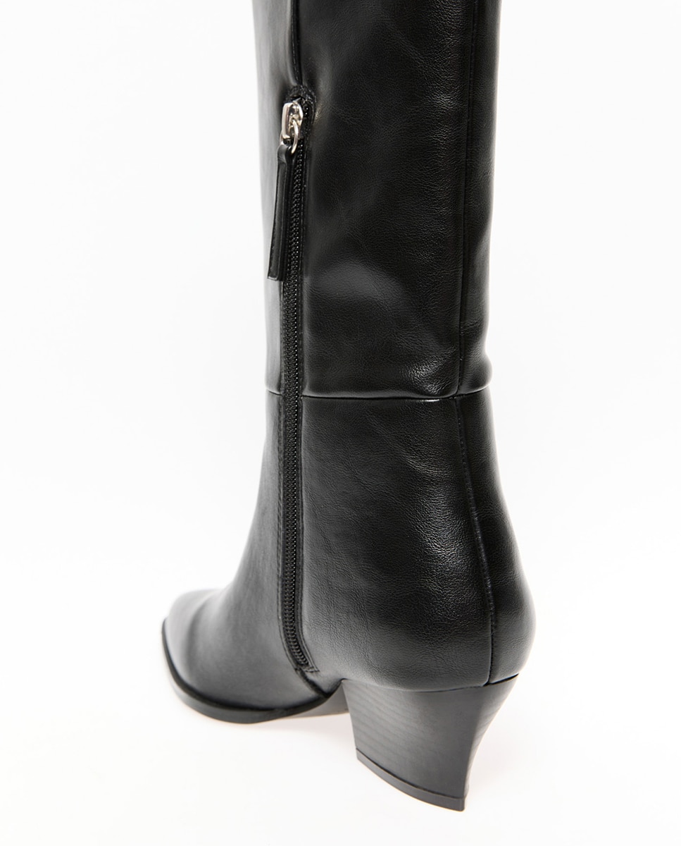 Botas de Salto Cowboy Preto-4