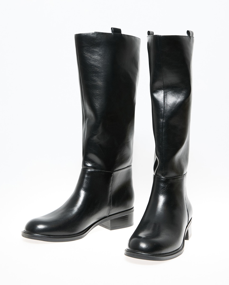 Botas Rasas Básicas Preto-2