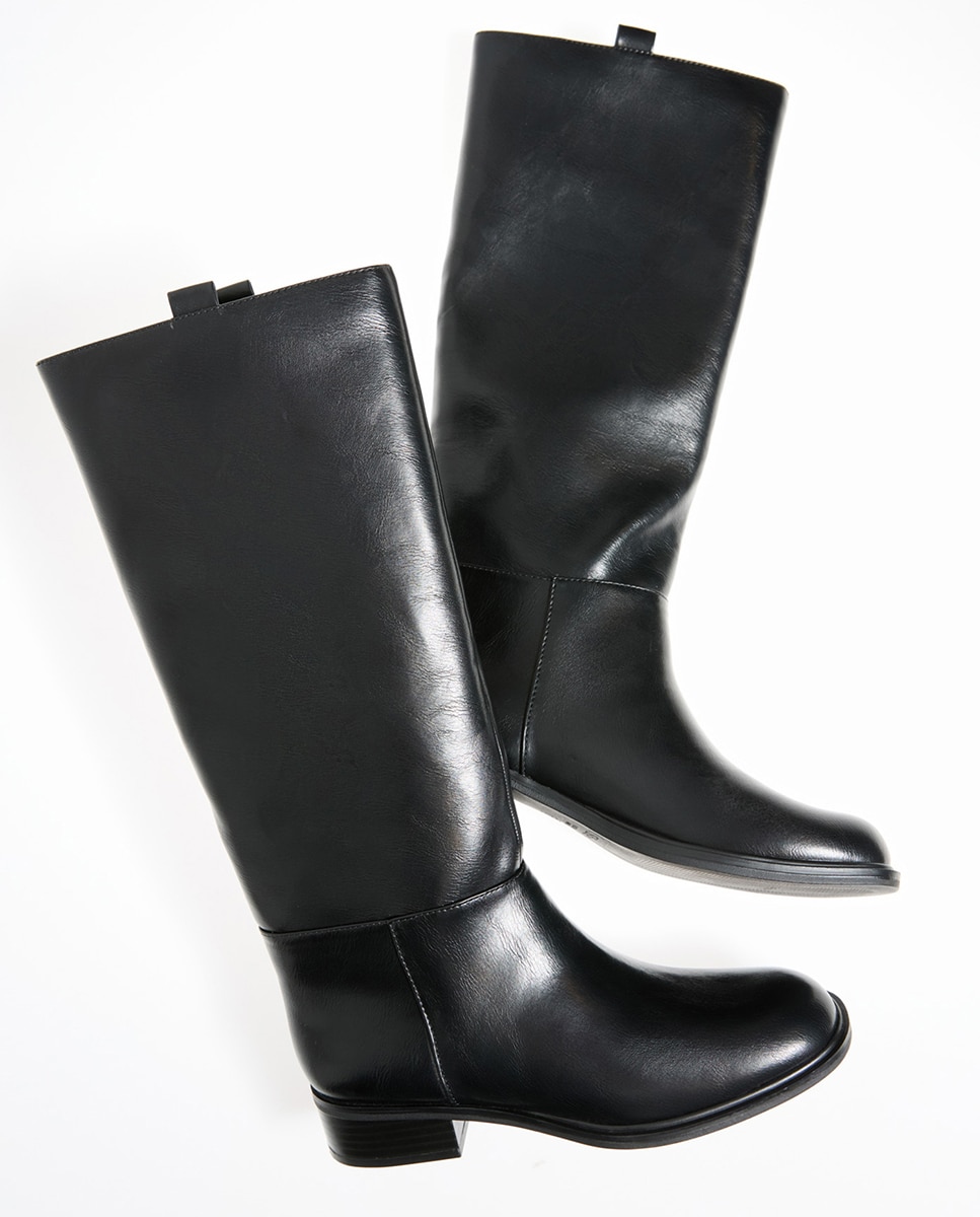 Botas Rasas Básicas Preto-3