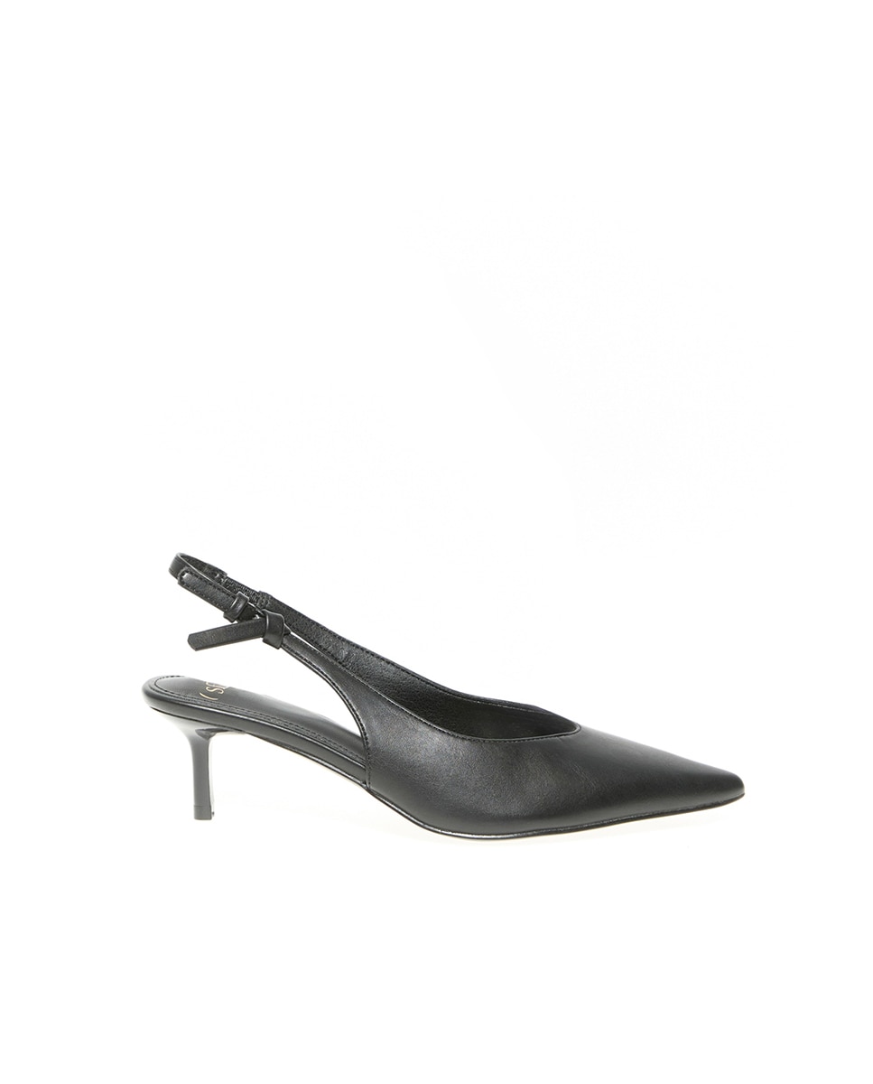 Imagem 0 de Sapatos de Salto Tipo Mules com Salto Baixo