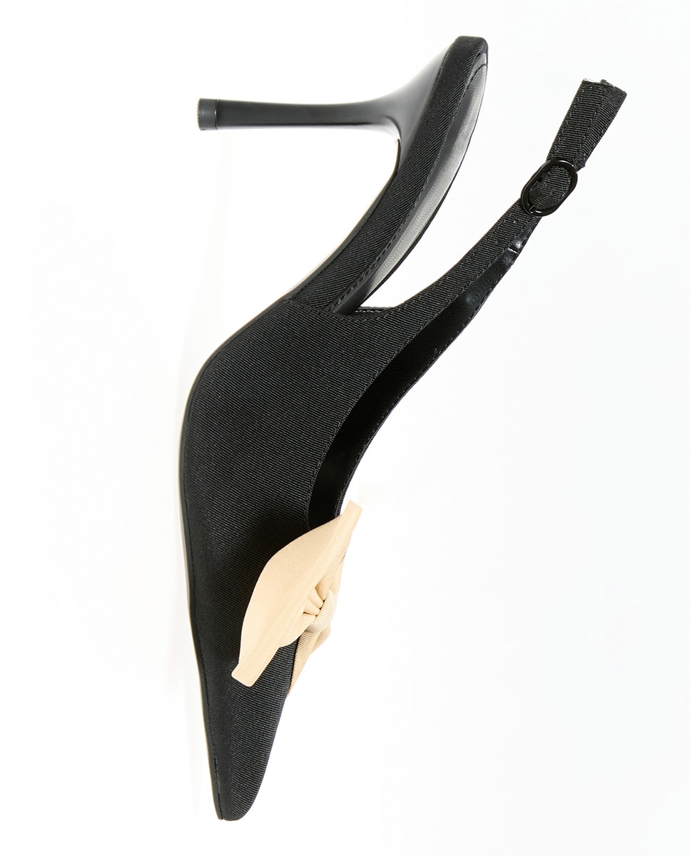 Zapato de tacón lazo fiesta - Sfera - Negro Negro-2