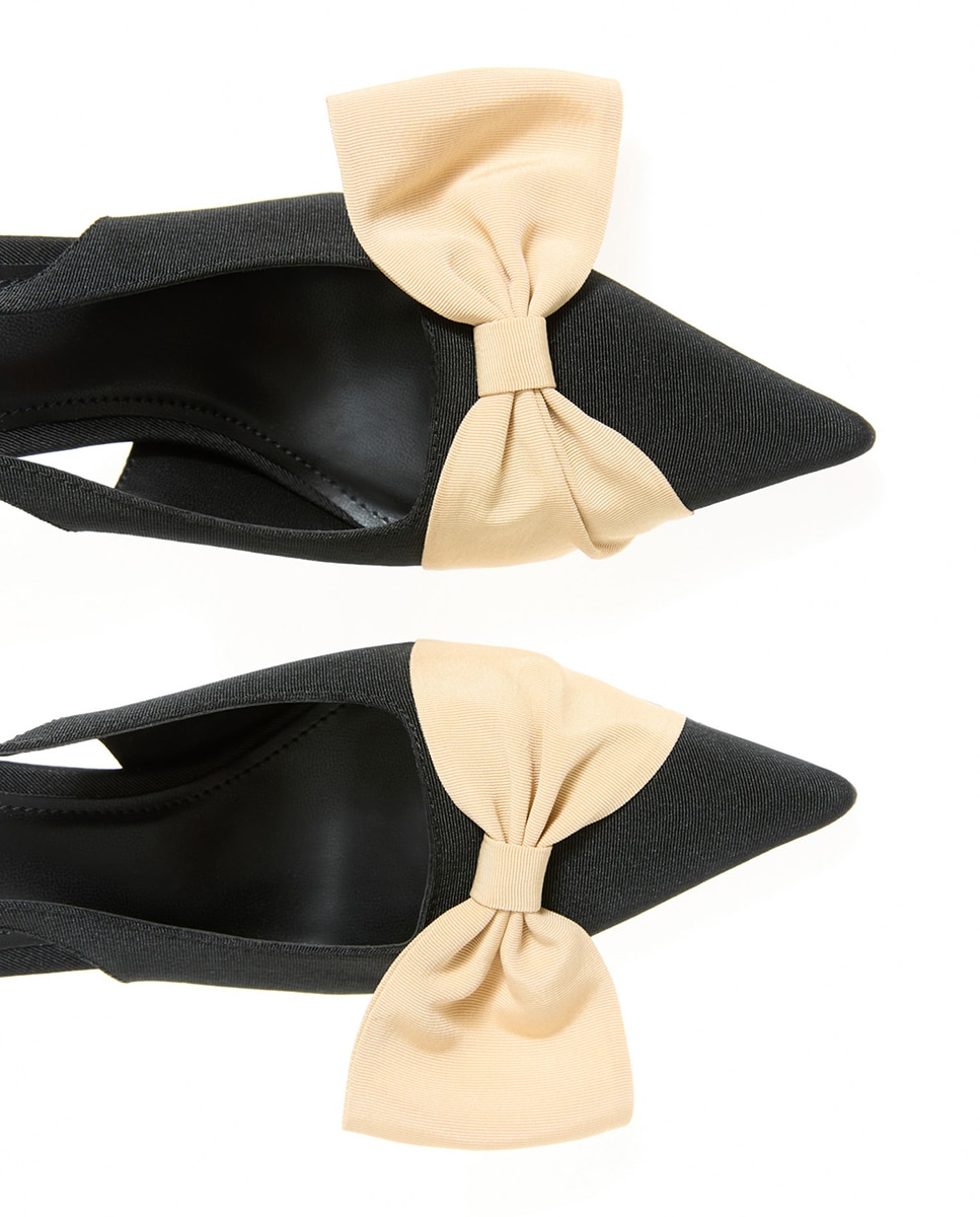 Zapato de tacón lazo fiesta - Sfera - Negro Negro-3