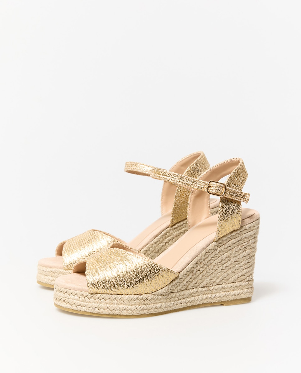 Imagem 0 de Alpercatas de Ráfia Metalizada