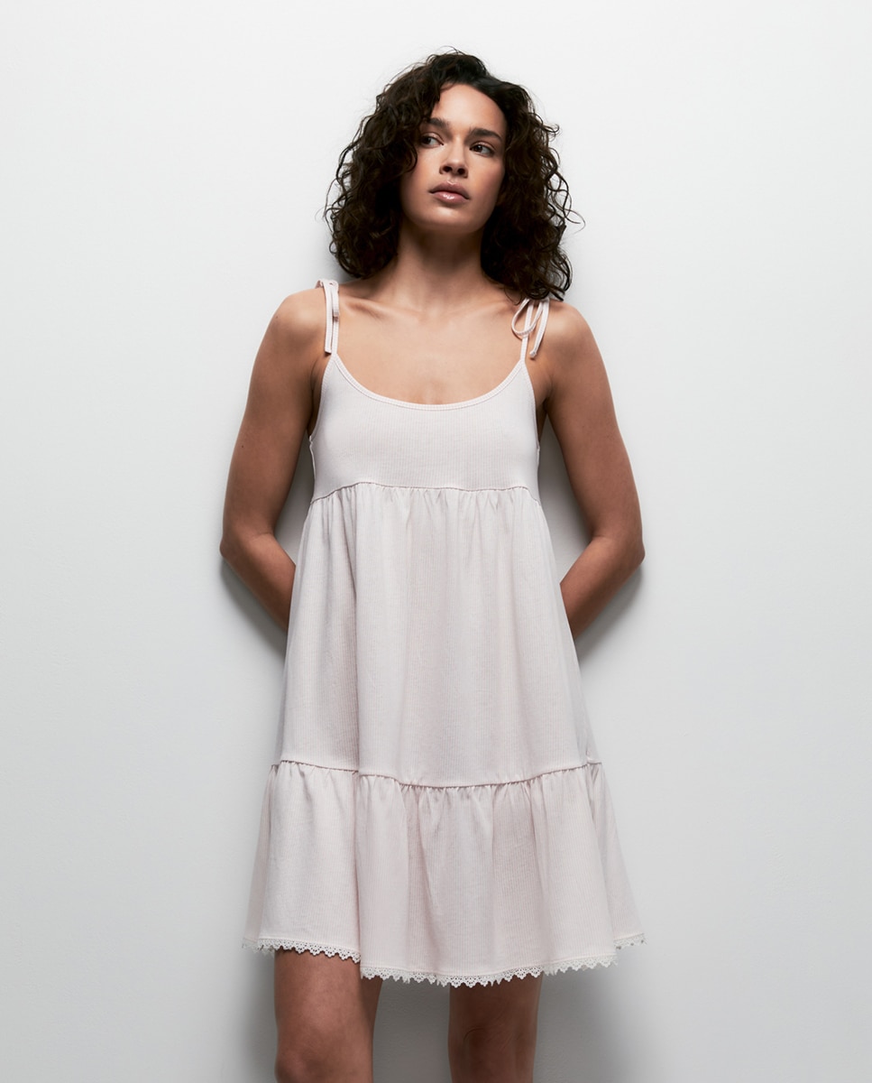 Imagem 0 de Camisa de Dormir com Alças e Estampado