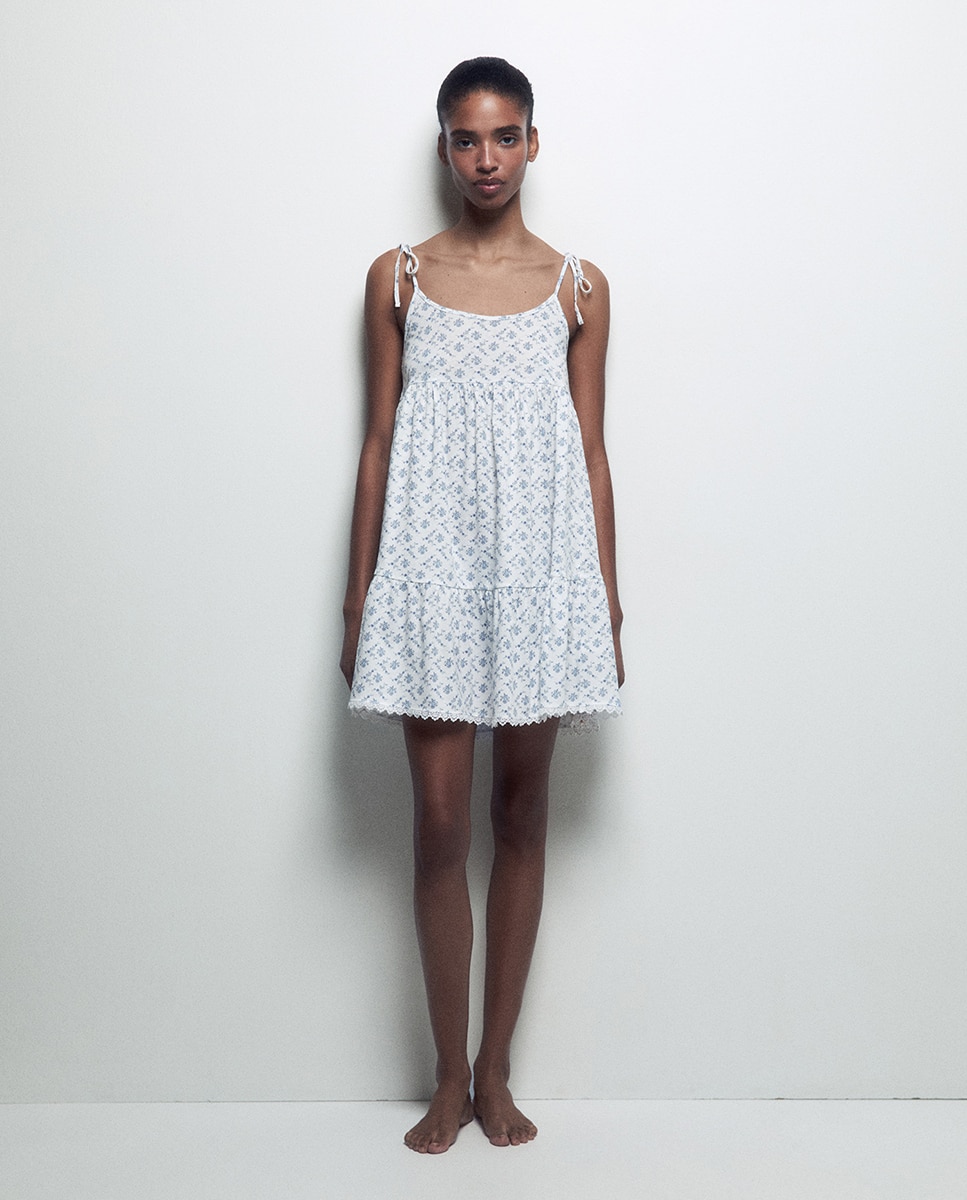 Imagem 0 de Camisa de Dormir com Alças e Estampado