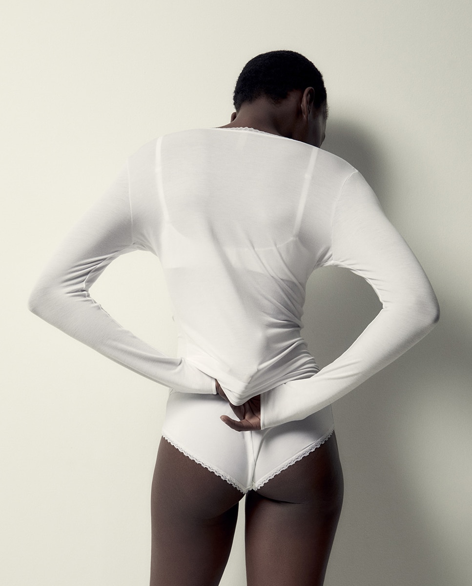 T-shirt de Microfibra Branco-4