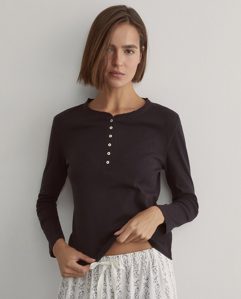 Pantalón flores - Sfera - 130 Marfil 130 Marfil-3