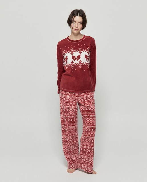 Imagen 0 de Pijama polar lazos