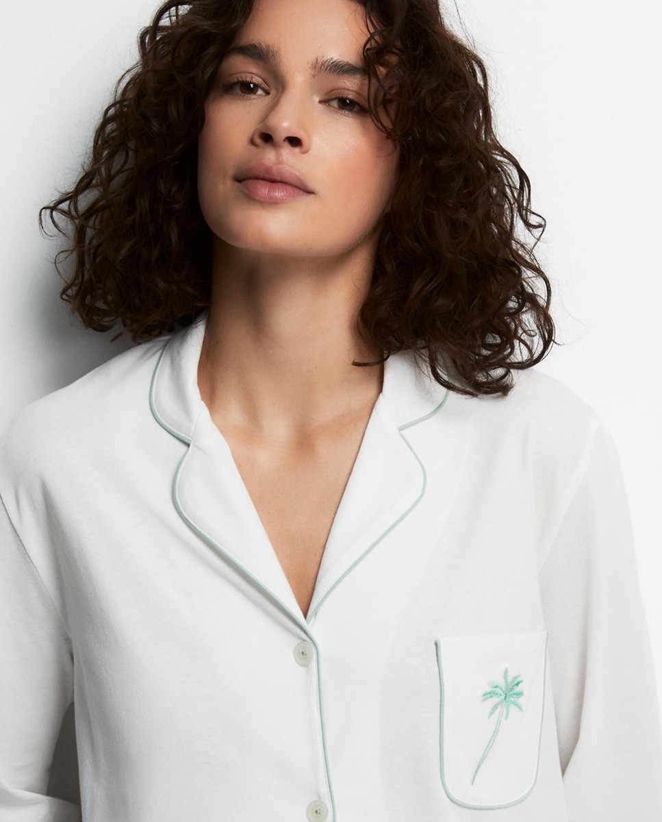 Pijama com Aba Verde-claro-3