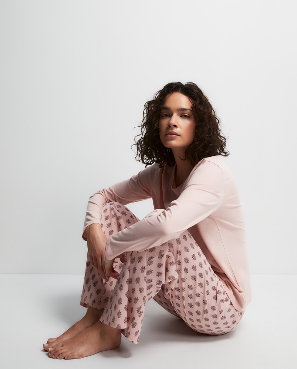 Pijama comprido Rosa-pálido-2