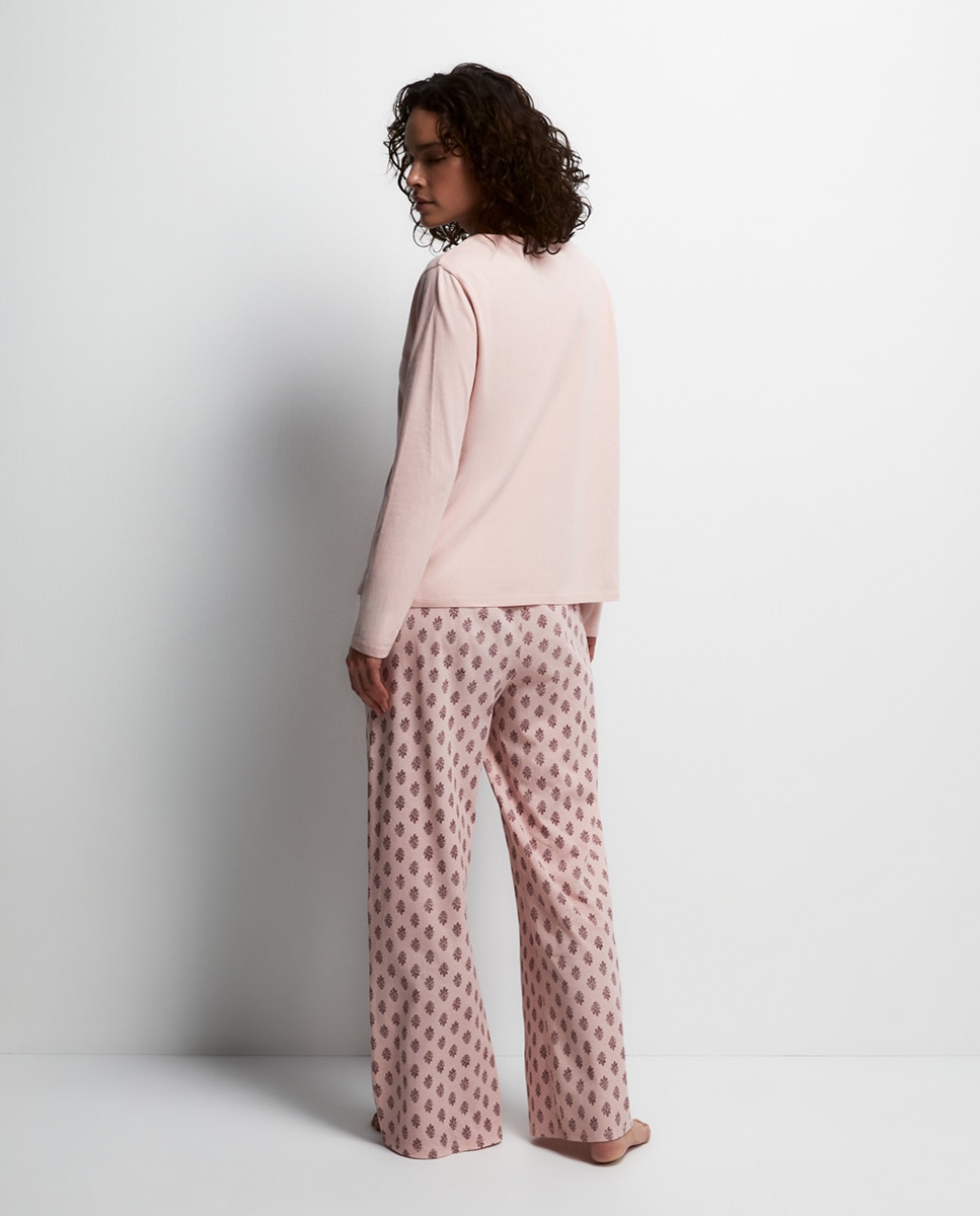 Pijama comprido Rosa-pálido-4