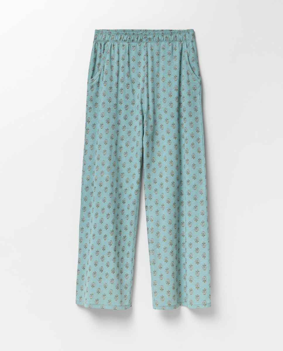 Pijama comprido Verde-7